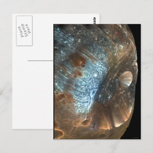 Stickney Crater, Phobos Briefkaart (Voorkant / Achterkant)