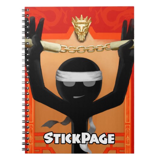 StickPage - Voer de draak in Notitieboek (Voorkant)