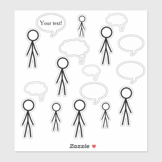 Sticks and Bubbles Stickers (Vel)