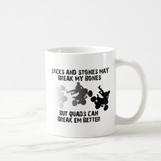 Sticks and Stones ATV Quad Funny Mug Koffiemok