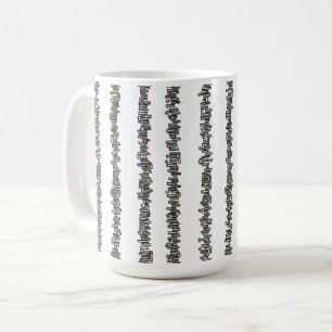 Sticks And Stones-Zwart En Wit Modern  Koffiemok