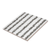 Sticks And Stones-Zwart En Wit Modern Tegeltje (Zijkant)