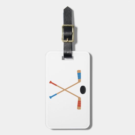 Sticks & Puck Bagagelabel (Voorkant verticaal)