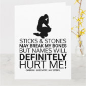 Sticks & Stones, Woke Satire Kaart (Gele Bloem)