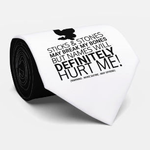 Sticks & Stones, Woke Satire Stropdas