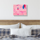 Sticks, The Rose, 1933 by Wassily Kandinsky Canvas Afdruk (Insitu (Slaapkamer))