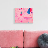 Sticks, The Rose, 1933 by Wassily Kandinsky Canvas Afdruk (Insitu (Woonkamer))