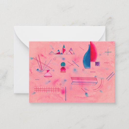 Sticks, The Rose, 1933 by Wassily Kandinsky Notitiekaartje (Voorkant)