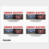 Sticky banner rechthoekige sticker (Vel)