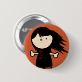 Sticky Girl #1 Ronde Button 5,7 Cm (Voorkant /achterkant)