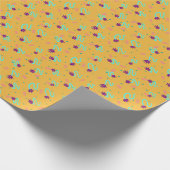 Sticky Handbloemen_sinaasappel Cadeaupapier (Hoek)