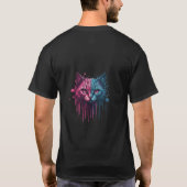 Sticky Kat: Uniek Pop Cultuur T-shirt" T-shirt (Achterkant)