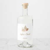 Sticky Labels Bruiloft Bohemian Likeurfles Etiket (Voorkant)