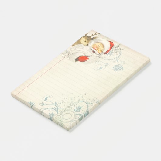 Sticky Note Pad voor Santa & Reindeer Post-it (Schuin)