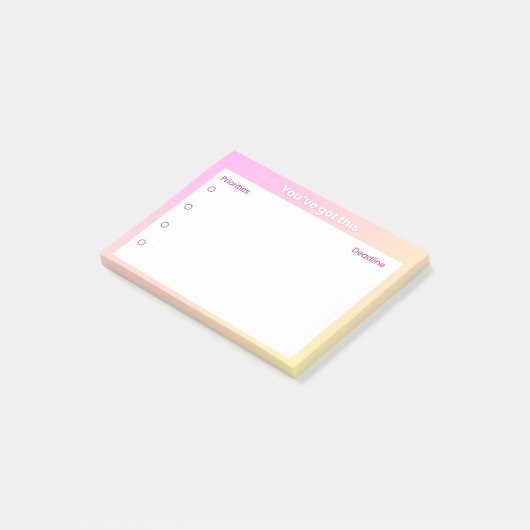 Sticky Note Planner – Prioriteiten & Deadline Lay- (Schuin)