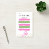 Sticky Note PRIORITEIT Checkbox Roze Lelie (Kantoor)