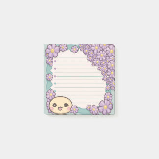 Sticky Note Sjabloon met Botanical