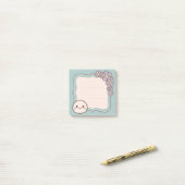  Sticky Note Sjabloon met Floral (Op bureau)