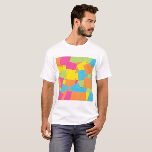 Sticky Notes Art T-shirt (Voorkant volledig)