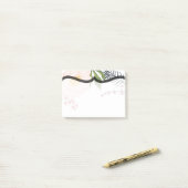 Sticky Notes Baby Roze Kosmos op Wit (Op bureau)