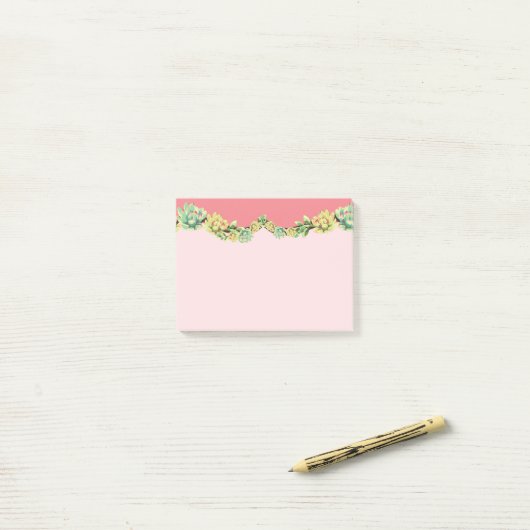 Sticky Notes Boheemse cactus vetplanten dessert ca (Op bureau)