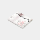 Sticky Notes Country Wood Key naar mijn hart Rusti (Schuin)