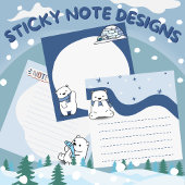 Sticky Notes Design Polar Beer Theme