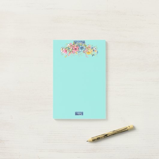 Sticky Notes (Floral Blue-Notes2)RFPMDesigns©️2024 (Op bureau)