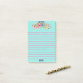 Sticky Notes (Florale Blauwe Notities)RFPMDesigns2 (Op bureau)