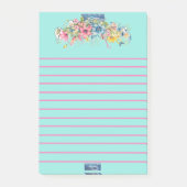 Sticky Notes (Florale Blauwe Notities)RFPMDesigns2 (Voorkant)