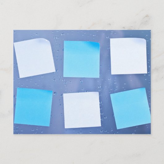 Sticky Notes in de badkamer Briefkaart (Voorkant)