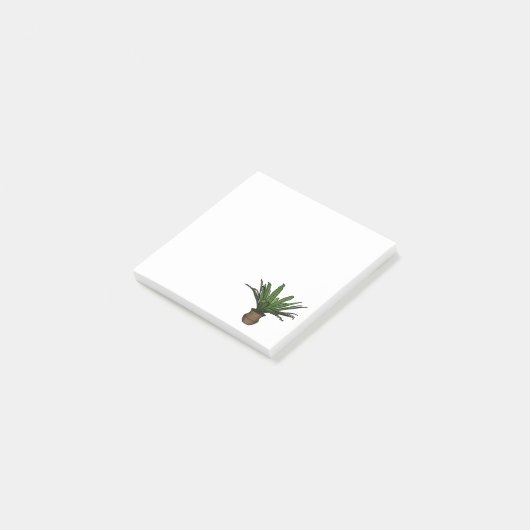 Sticky Notes met Potted Green Plant (Schuin)