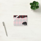 Sticky Notes Red Buffalo Plaid Beer Zwart (Kantoor)