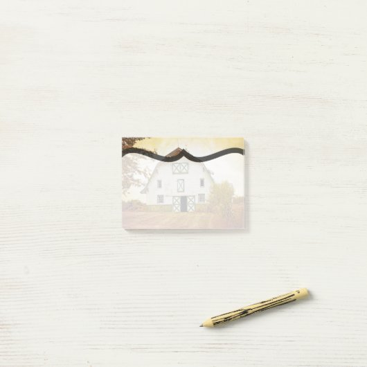 Sticky Notes Sunset Barn Country Rustiek veld Hooi (Op bureau)
