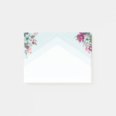 Sticky Notes Tropische bloemen op Blue Ombre (Voorkant)