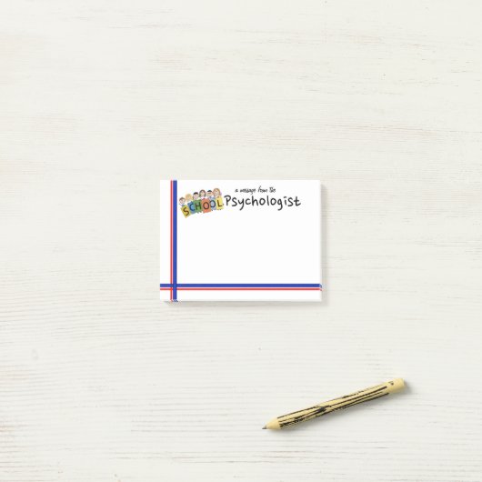 Sticky Notes van SCHOOL Psycholoog (Op bureau)
