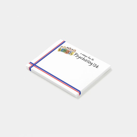 Sticky Notes van SCHOOL Psycholoog (Schuin)
