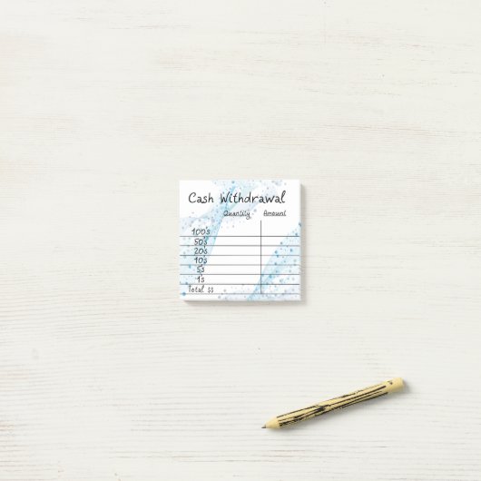 Sticky notes voor bankrekeningen (Op bureau)