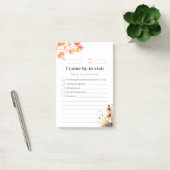 Sticky notitie voor terugkeerbezoek - Ononderbroke Post-it® Notes (Kantoor)