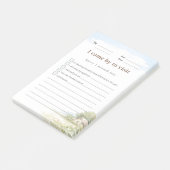 Sticky notitie voor terugkombezoek - Gestippelde l Post-it® Notes (Schuin)