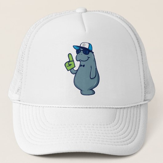 Sticky Password Trucker Hat - Mr Manatee Pet (Voorkant)