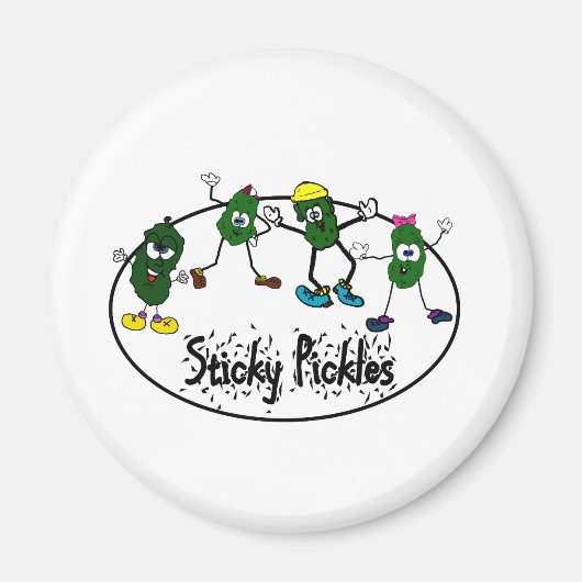 Sticky Pickle Logo Magneet (Voorkant)