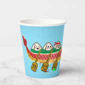 Sticky Rice Dumpling op Dragon Boat Festival Papieren Bekers (Voorkant)