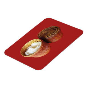 Sticky Rice [Khao Niao] Thai Lao Food Magneet