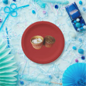 Sticky Rice [Khao Niao] Thai Lao Food Papieren Bordje (Feest)