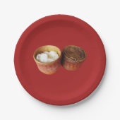 Sticky Rice [Khao Niao] Thai Lao Food Papieren Bordje (Voorkant)