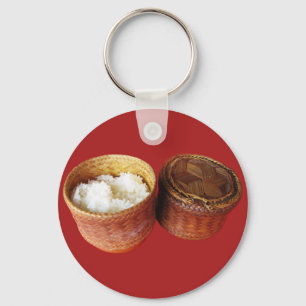 Sticky Rice [Khao Niao] Thai Lao Food Sleutelhanger