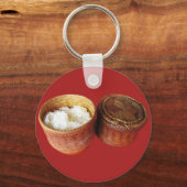 Sticky Rice [Khao Niao] Thai Lao Food Sleutelhanger (Voorkant)
