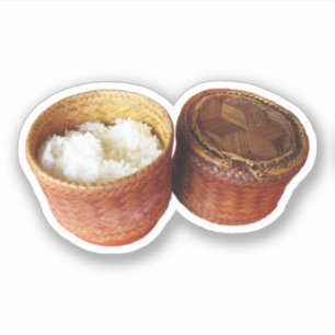Sticky Rice [Khao Niao] Thai Lao Food Sticker