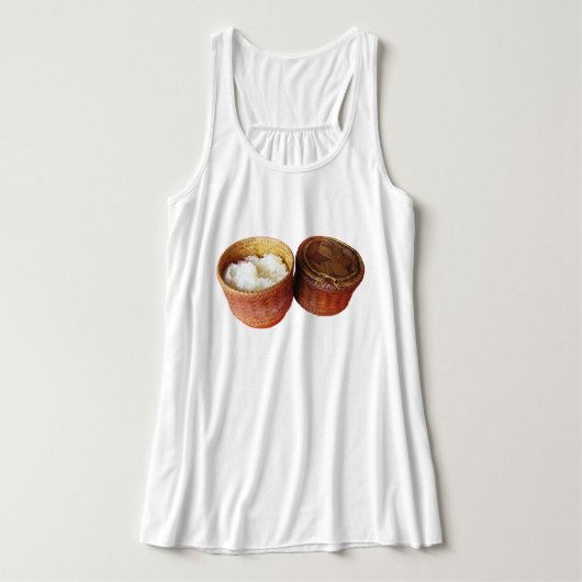 Sticky Rice [Khao Niao] Thai Lao Food Tanktop (Design voorkant)